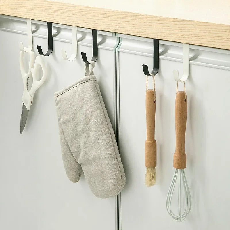 Multi-Purpose Hooks: Kitchen & Door Hanging Rack