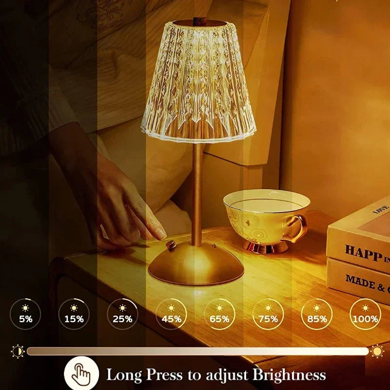 LED Table Lamp USB Touch Dimming Night Light