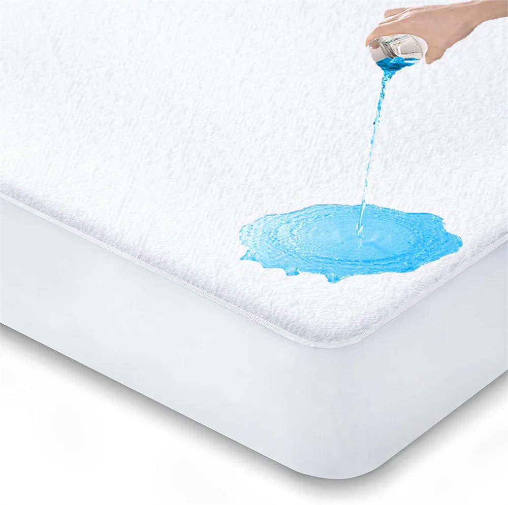 Waterproof Terry Cloth Mattress Protector - Queen/King